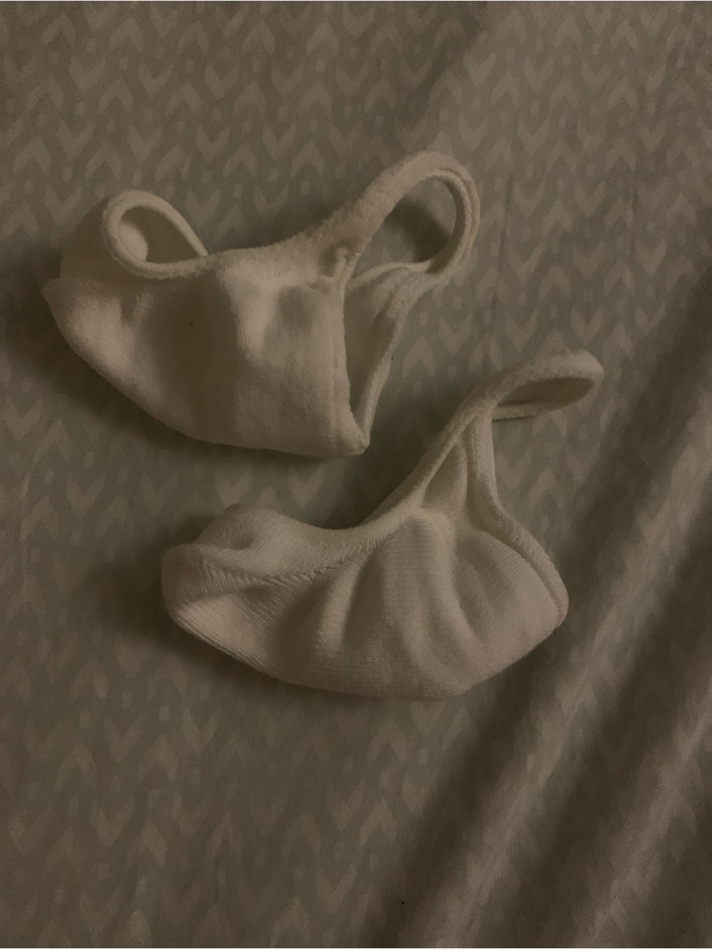 White Dance Foot Undeez/Foot Thongs - Pair